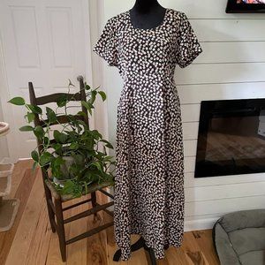 Evidence Vintage Black and Multicolored Floral Dress